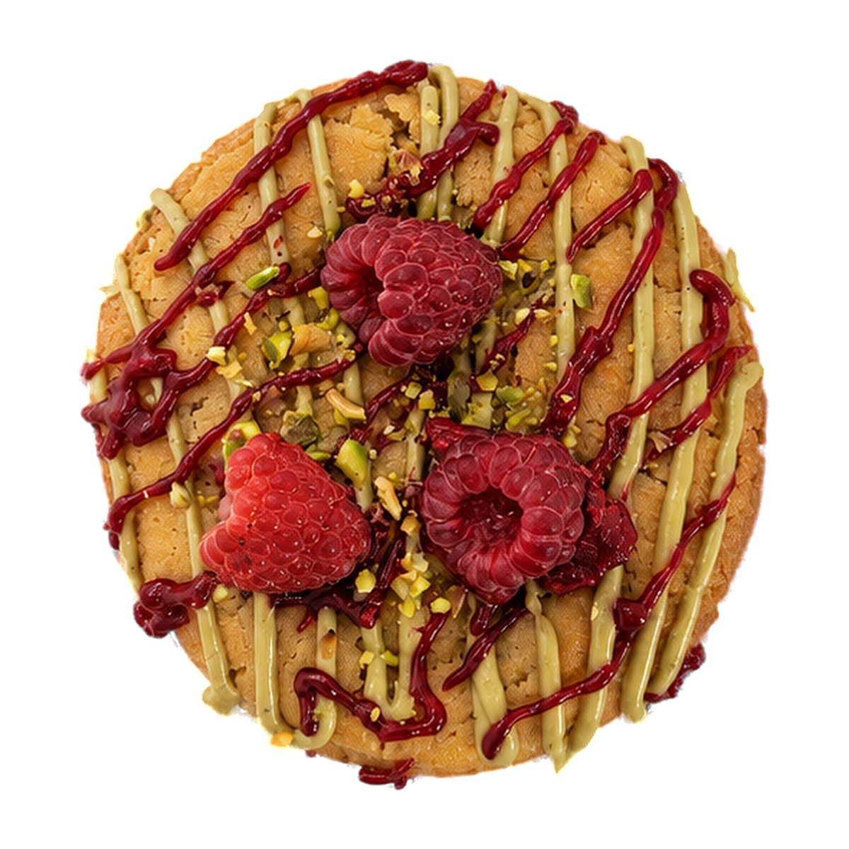 La Framboise Pistache — vu du dessus